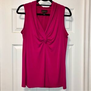 ⭐️2/$22⭐️ Classy sleeveless twist top, women's size L, by Worthington